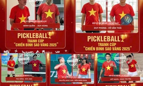 Giải Pickleball Cúp Chiến binh Sao Vàng 2025: Khi quân nhân cũng say mê một môn thể thao mới mẻ