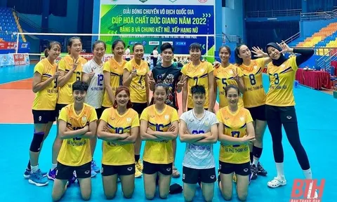 Đương kim VĐQG 'sảy chân' trước đội bóng chuyền nữ Thanh Hóa