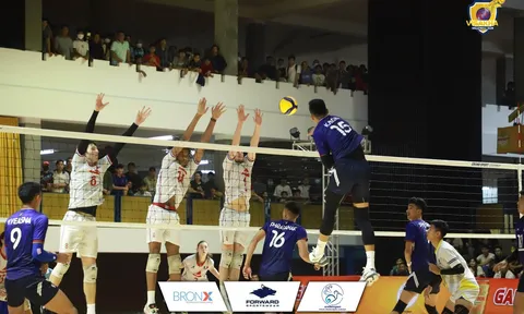 ĐT bóng chuyền nam Campuchia 'thua không gỡ' trước U19 Pháp trên sân nhà