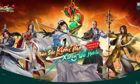 Sáng 09/3 Kiếm Thế Origin mở Alpha Test 2 – “vị vua dòng game kiếm hiệp nhập vai” chính thức tái xuất trên mobile
