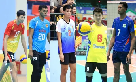 5 VĐV bóng chuyền nam cao nhất giải VĐQG 2023, từ 1m97 đến 2m00