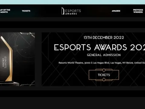 Esports Awards 2022: Danh sách các hạng mục và đề cử