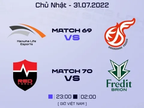 Trực tiếp LCK Mùa Hè 2022 hôm nay 31/7: Đại chiến nhóm cuối bảng