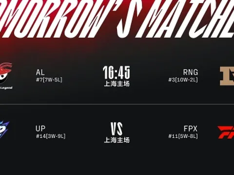 Lịch thi đấu LPL mùa Hè ngày 2/8: AL vs RNG, UP vs FPX