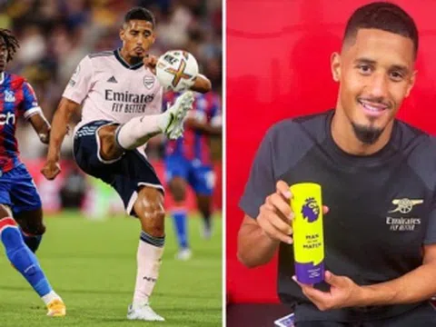 Saliba nói gì sau màn ra mắt 'đỉnh cao' cùng với Arsenal?