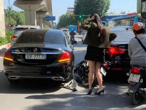 Va chạm giao thông, nam thanh niên tông trúng “Mẹc” tứ quý 7 của Hoa hậu