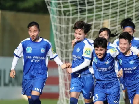 Vòng 8 giải bóng đá Nữ VĐQG – cúp Thái Sơn Bắc 2022: Than KSVN thắng tưng bừng