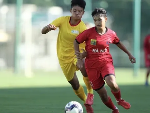 Vòng 5 giải bóng đá Nữ VĐ U16 Quốc gia 2022: Hà Nội thắng thuyết phục