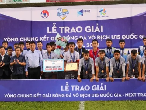 Thua U15 SLNA, chủ nhà Hoàng Anh Gia Lai ngậm ngùi rời giải U15 Quốc gia-Next Travel 2022 ở vị trí thứ 3 