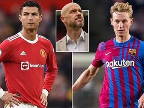 Chuyển nhượng MU 17/7: Ten Hag chốt phương án De Jong, tương lai Ronaldo ngã ngũ