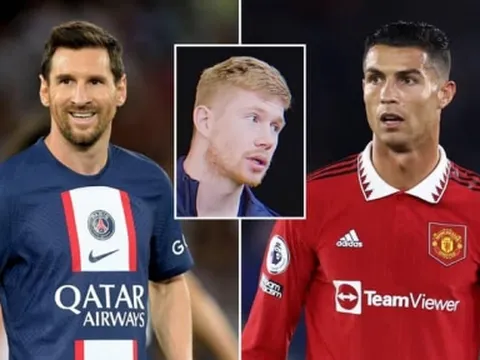 De Bruyne khiến Pep 'muối mặt' khi lựa chọn giữa Ronaldo và Messi