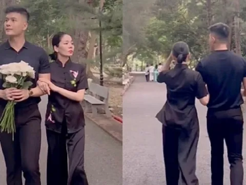 Lệ Quyên tay trong tay cùng tình trẻ đi lễ chùa, phản ứng của dân mạng mới bất ngờ