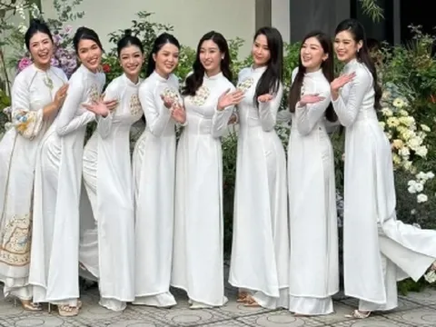 Chùm ảnh đám hỏi Bình An - Phương Nga: Dàn phù dâu phù rể trai tài gái sắc