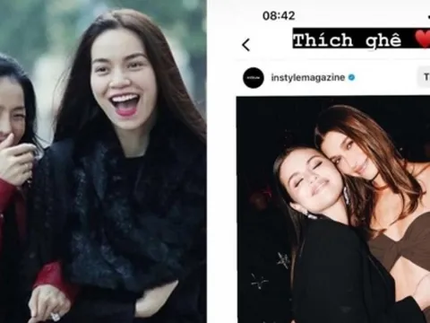 Hồ Ngọc Hà bất ngờ đăng story cặp chị em Hailey Bieber & Selena Gomez tái hợp