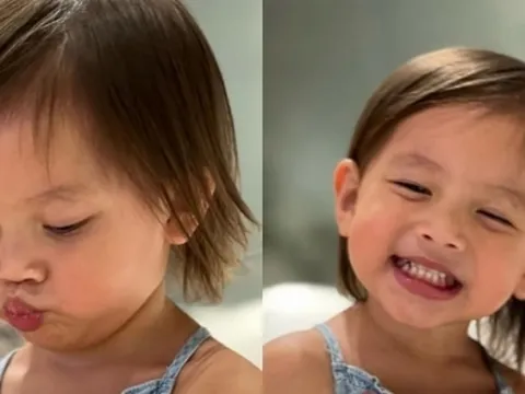 Khoảnh khắc ái nữ nhà Hồ Ngọc Hà đúng chuẩn 'đẻ con gái cho thùy mị nết na' 