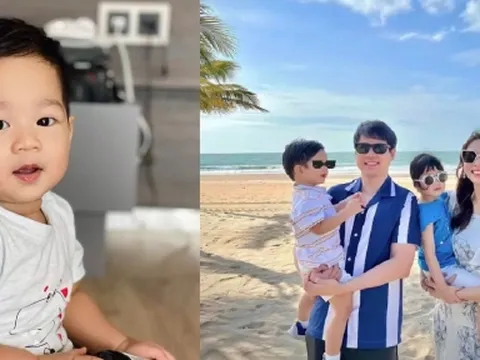 Xuýt xoa trước sự đáng yêu của quý tử nhà Hoa hậu Đặng Thu Thảo