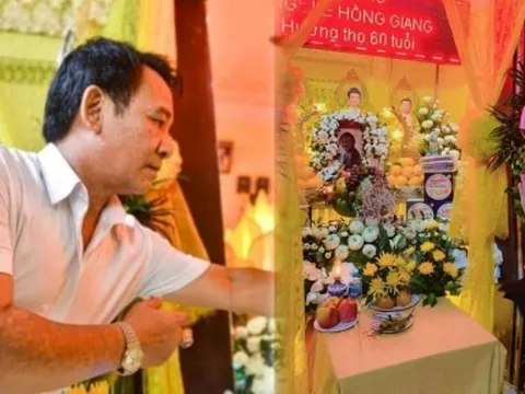 1 năm Giang còi qua đời, dàn sao Việt nghẹn ngào dự tang lễ, con gái nói tiễn biệt khiến ai nấy ứa nước mắt