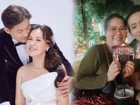 Vợ doanh nhân của Quý Bình tình cảm bên chồng, khoe dung nhan đầy phúc hậu
