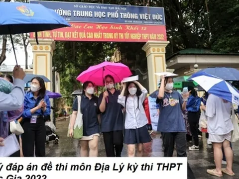 Gợi ý đáp án đề thi môn Địa Lý kỳ thi THPT Quốc Gia 2022 mã đề 322