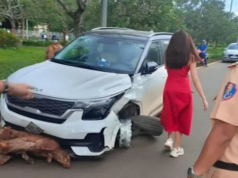 Nữ tài xế 'ma men' lái xe nổ bánh, bỏ chạy ở Bình Phước bị xử phạt số tiền lớn