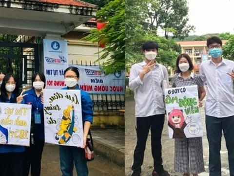 Slogan 'chất' trong kì thi tốt nghiệp THPT 2022, sĩ tử hào hứng 'rinh' ngay điểm 10 