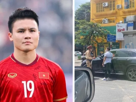 Vừa mới trở về Việt Nam, Quang Hải đã bị cảnh sát giao thông 'hỏi thăm'