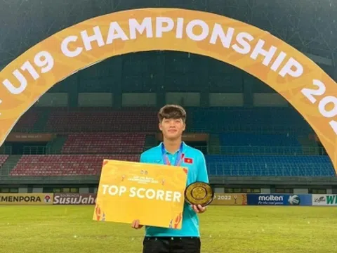 Tiếp bước đàn anh, tiền đạo U19 Việt Nam giành danh hiệu Vua phá lưới giải Đông Nam Á
