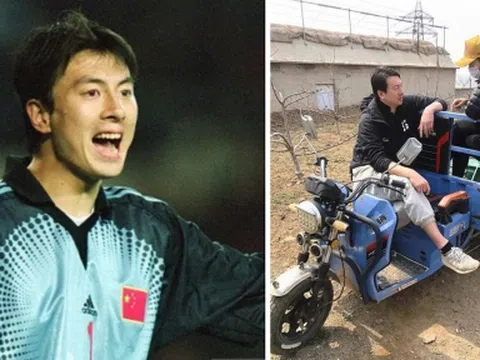 Cựu thủ môn tuyển Trung Quốc từng dự World Cup phải đi bán hàng rong