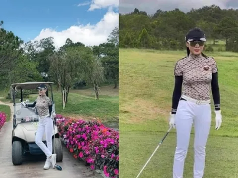 Phương Oanh có 'nhảy dựng' khi bị chê mặc 'phèn' ra sân golf?