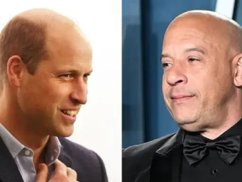 Thái tử William bị Vin Diesel soán ngôi người đàn ông hói quyến rũ nhất hành tinh