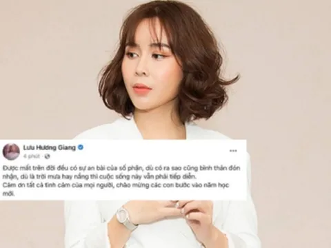 Lưu Hương Giang trải lòng đầy ẩn ý khi trở lại MXH sau bê bối của ông xã