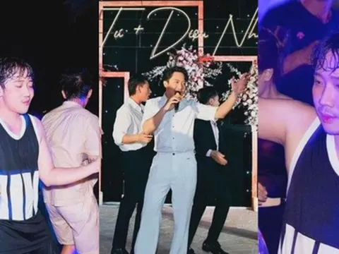 Loạt ảnh quẩy 'quên lối về' của Trấn Thành trong tiệc cưới của Diệu Nhi 