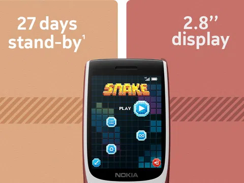 Dân tình ố á trước Nokia 8210 4G ra mắt kèm giá chỉ hơn 1 triệu, có đủ 4G, camera chụp ảnh