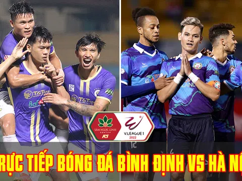 Trực tiếp bóng đá Bình Định vs Hà Nội, vòng 11 V.League 2022: Tân binh thay Quang Hải tỏa sáng?