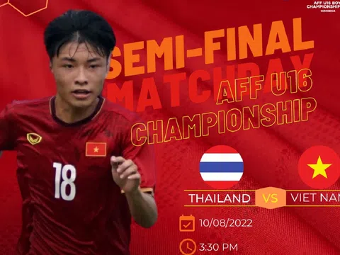 Trực tiếp bóng đá U16 Việt Nam vs U16 Thái Lan - Giải U16 Đông Nam Á 2022 - Link trực tiếp full HD