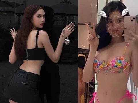 Ngọc Trinh diện bikini 'nhỏ xíu' khoe trọn đường cong gợi cảm, dân tình 'đỏ mặt' khi nhìn xuống dưới