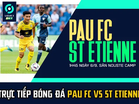 Trực tiếp bóng đá Pau FC vs St Etienne: Quang Hải 'viết lại' lịch sử bóng đá Pháp? Trực tiếp Pau FC