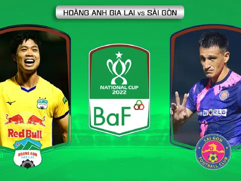 Trực tiếp bóng đá HAGL vs Sài Gòn FC - Cúp Quốc gia 2022: Công Phượng ghi bàn, HAGL rộng cửa vô địch