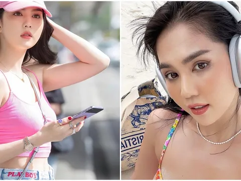 Clip Ngọc Trinh diện đồ cắt xẻ táo bạo, thả người trên không chụp ảnh cực ‘nghệ’ đốt mắt người nhìn