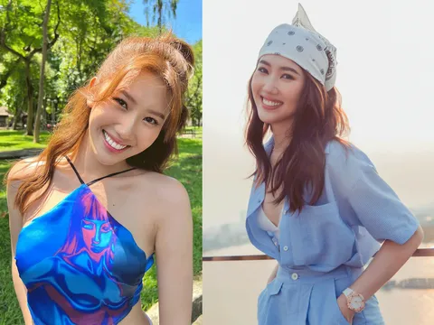 Thúy Ngân diện set đồ cá tính: Áo khoét sâu khoe vòng 1 đầy đặn và vòng eo con kiến đáng ngưỡng mộ