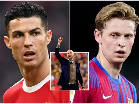 Chuyển nhượng MU 19/9: Ten Hag muốn bán Ronaldo để có tiền chiêu mộ De Jong