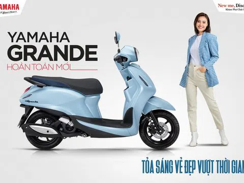 Yamaha Grande 2022 hoàn toàn mới trình làng: Thiết kế đẹp mắt, tiết kiệm nhiên liệu hơn đời cũ