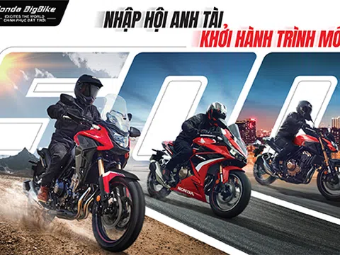 Honda Việt Nam giới thiệu  loạt phiên bản mới mẫu xe phân khối lớn CBR500R, CB500X và CB500F