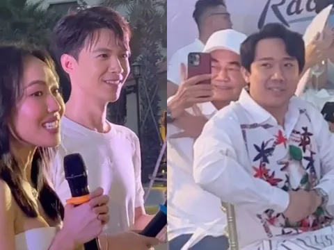 Trấn Thành bị soi mói việc khóc trong tiệc độc thân của Diệu Nhi - Anh Tú