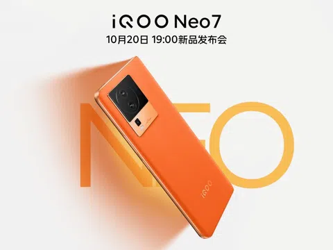 iQOO Neo 7 ấn định ngày ra mắt, đi kèm màn hình AMOLED 120Hz