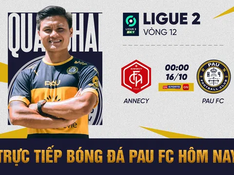 Xem trực tiếp bóng đá Pau FC vs Annecy kênh nào? Trực tiếp bóng đá hôm nay