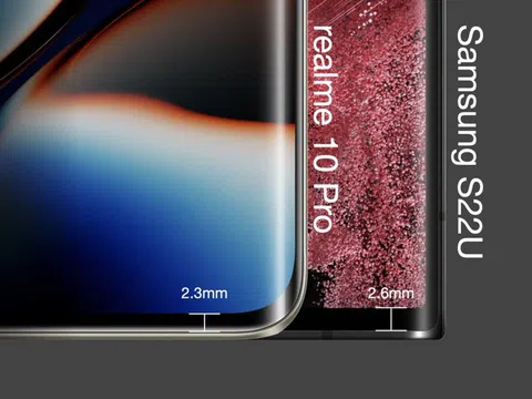 Realme 10 Pro sẽ có cạnh cong, viền mỏng hơn Galaxy S22 Ultra