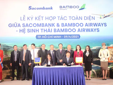 Chủ tịch Sacombank tại Lễ ký hợp tác toàn diện với Bamboo Airways: 'Hai thương hiệu, triệu giá trị'