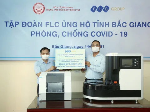 Tập đoàn FLC trao tặng Bắc Giang 3 hệ thống xét nghiệm Covid – 19 trị giá gần 9 tỷ đồng