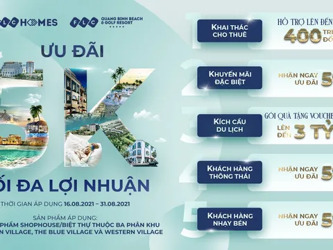 Đại dự án FLC Quảng Bình tung ưu đãi 5K, tối đa lợi nhuận cho nhà đầu tư